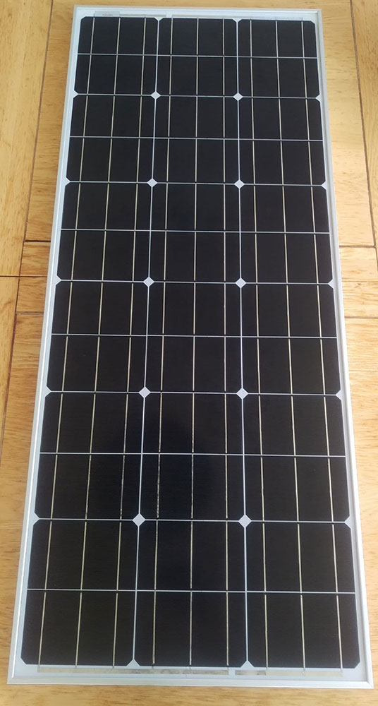 100W Rigid  solar panel 1240x505x30