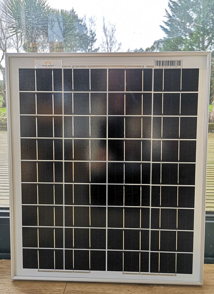 20W solar panel Aluminium framed image